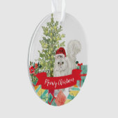 Meowy Christmas Persian Cat Ornament (Vorderseite)