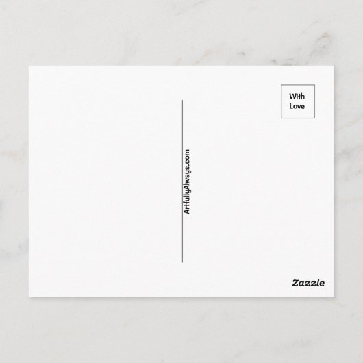 Meowy Christmas Postcard Postkarte (Rückseite)