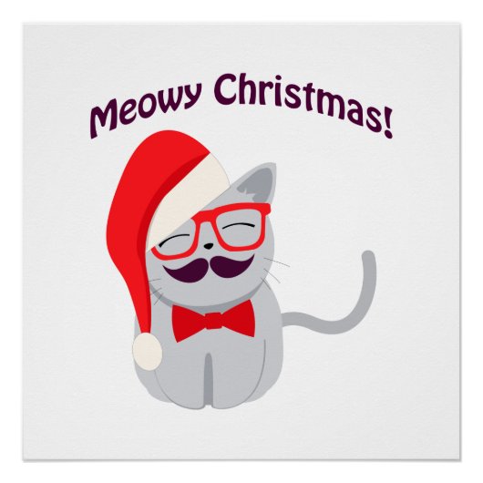 Meowy Christmas! Poster (Vorderseite)