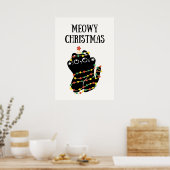 Meowy Christmas Poster (Küche)