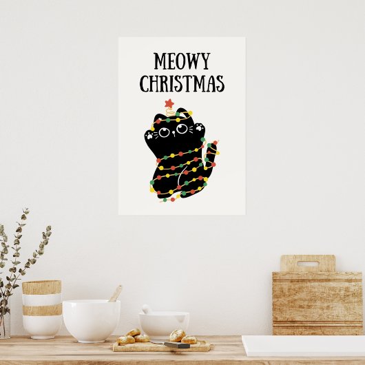 Meowy Christmas Poster (Küche)