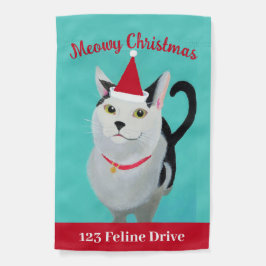 Meowy Christmas Santa Kitty Personalisiert