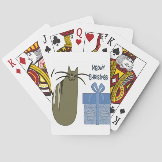 Meowy Christmas Spielkarten (Rückseite)