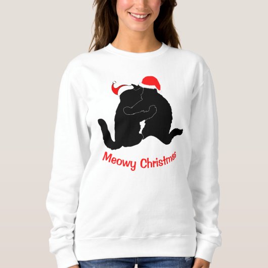 Meowy Christmas Sweatshirt (Vorderseite)