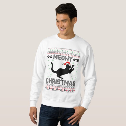 Meowy Christmas Sweatshirt (Vorne ganz)