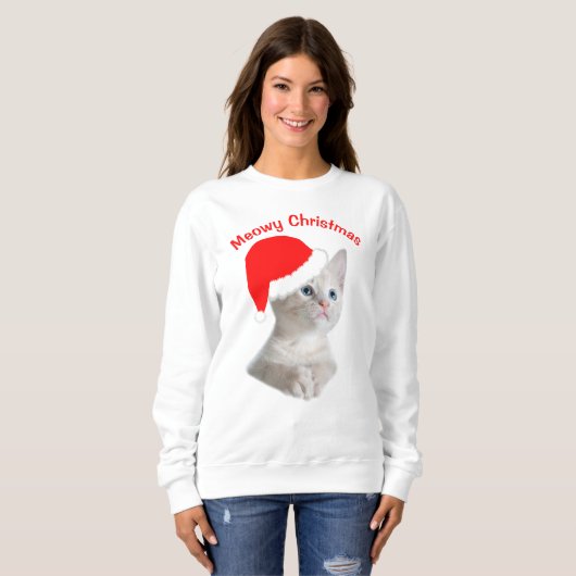 Meowy Christmas Sweatshirt (Vorne ganz)