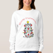 Meowy Christmas Sweatshirt (Vorderseite)