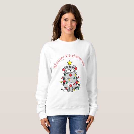 Meowy Christmas Sweatshirt (Vorne ganz)