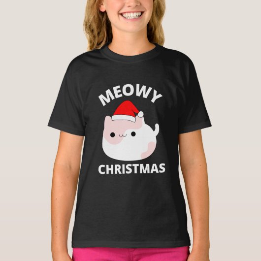 Meowy Christmas T - Shirt (Vorderseite)