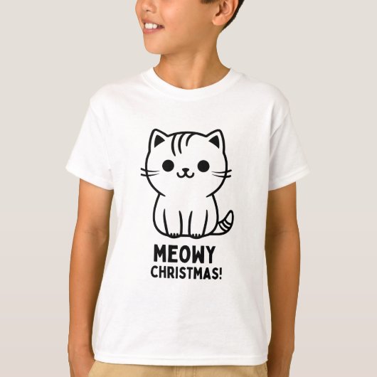 Meowy Christmas T - Shirt (Vorderseite)