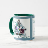 Meowy Christmas Tasse (Vorderseite Links)
