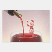 Meowy Christmas Toast Geschenkpapier Set (Vorderseite 3)