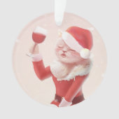 Meowy Christmas Toast Ornament (Vorderseite)