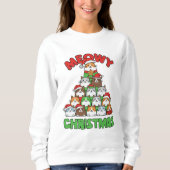 Meowy Christmas Tree Sweatshirt (Vorderseite)