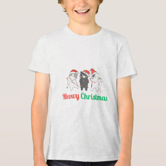 Meowy Christmas Tri-Blend Shirt