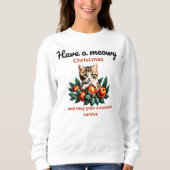 Meowy Christmas Unisex Sweatshirt (Vorderseite)