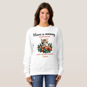 Meowy Christmas Unisex Sweatshirt (Vorne ganz)