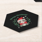 Meowy Christmas Untersetzer (angewinkelt)