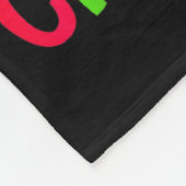 Meowy Christmas Xmas Lights Black Cat Pajamas Fami Fleecedecke (Ecke)