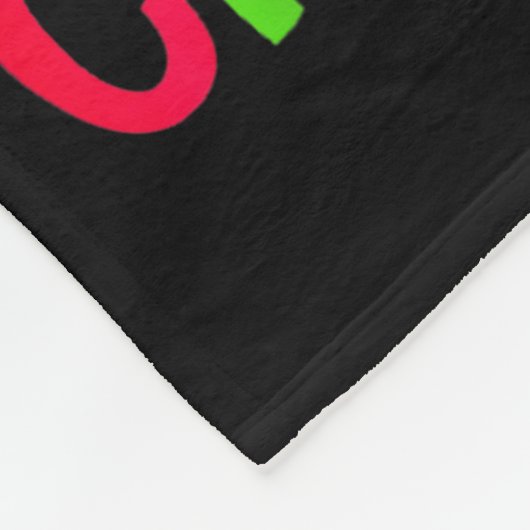 Meowy Christmas Xmas Lights Black Cat Pajamas Fami Fleecedecke (Ecke)