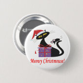 Meowy Christmouse Button (Vorne & Hinten)