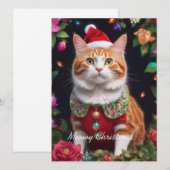 Meowy Feiertagskarte (Vorne/Hinten)