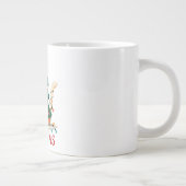 Meowy Funny Christmas Cat Jumbo-Tasse (Rechts)