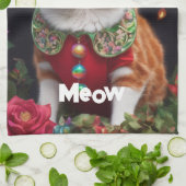 Meowy Geschirrtuch (Gefaltet)