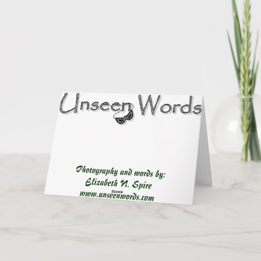 Meowy KissMouse Feiertagskarte (Rückseite)