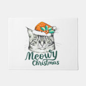 Meowy kitty Christmas Fußmatte (Vorderseite)