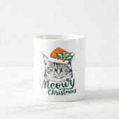 Meowy kitty Christmas Kaffeetasse (Mittel)
