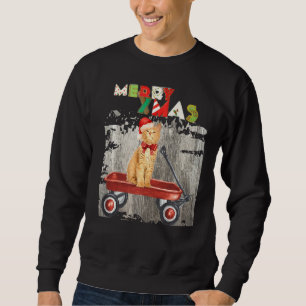 Meowy Kitty Xmas Frohen Festtage Sweatshirt