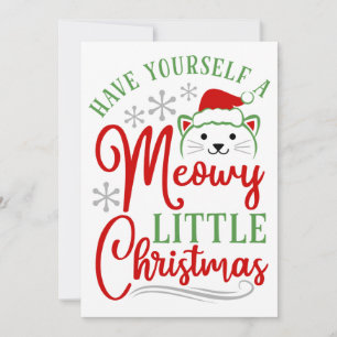 Meowy Little Christmas Feiertagskarte