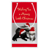 Meowy Little Christmas Geschenktasche Kleine Geschenktüte (Rückseite)