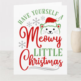 Meowy Little Christmas Karte