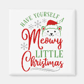 Meowy Little Christmas Magnet (Vorne)