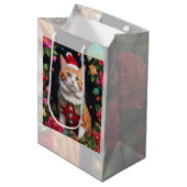 Meowy Mittlere Geschenktüte (Vorderseite Schrägansicht)