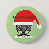Meowy Noël Montag amie Button (Vorderseite)