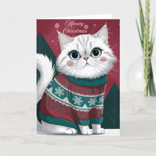 Meowy Purr-fect Ferienkarte Feiertagskarte