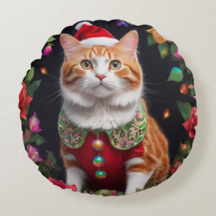 Meowy Rundes Kissen