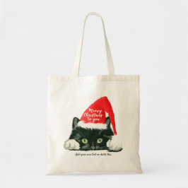 meowy Tasche der niedlichen Schwarzweiss-Katze