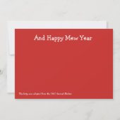 Meowy Weihnachten Dankeskarte (Rückseite)