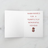 Meowy Weihnachten! Feiertagskarte (Innenseite)