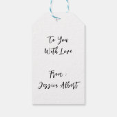 Meowy Weihnachten Funny Niedlich Cat Holiday Gift Geschenkanhänger (Rückseite)