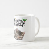 Meowy Weihnachten Katze Schlafen Weihnachten Kaffeetasse (VorderseiteRechts)
