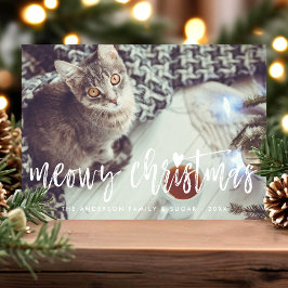 Meowy Weihnachten Niedliche Skript Modernes Pet Ca