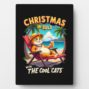 Meowy Weihnachten Sommer Weihnachten im Juli Chill Fotoplatte