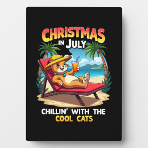 Meowy Weihnachten Sommer Weihnachten im Juli Chill Fotoplatte