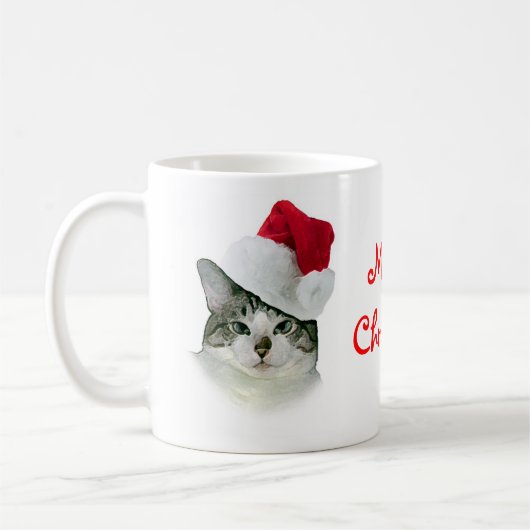 Meowy Weihnachten! Tasse (Links)