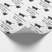 Meowy Weihnachten und ein glückliches Mew das Jahr Geschenkpapier (Ecke)
